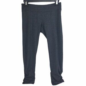 Lucy Powermax Leggings Ruched Charcoal Gray Capri